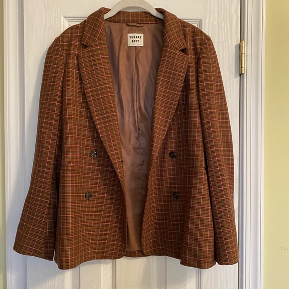 Aritzia Sunday Best Plaid Blazer - Picture 1 of 5